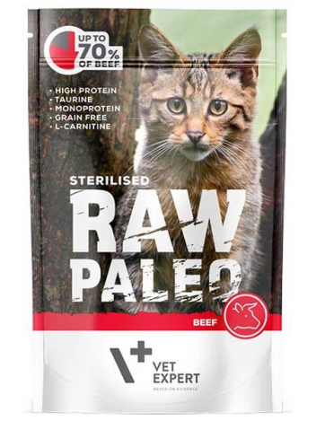 RAW PALEO STERILISED CAT BEEF - 100G